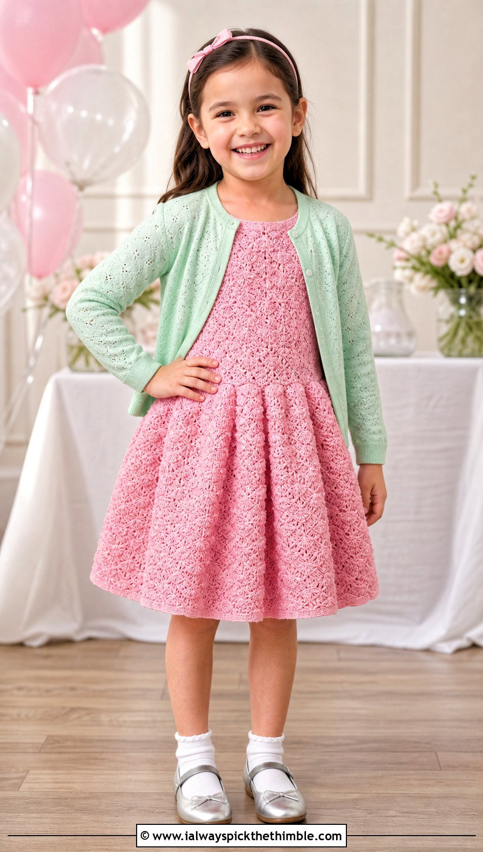 Shell Stitch Crochet Dress With Ballet Flats - 15 5T Crochet Dress outfit ideas