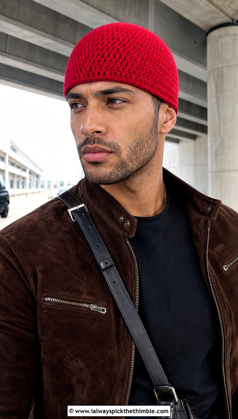 Skull Cap Crochet Beanie With Moto Outfit - 25 mens crochet beanie outfit ideas