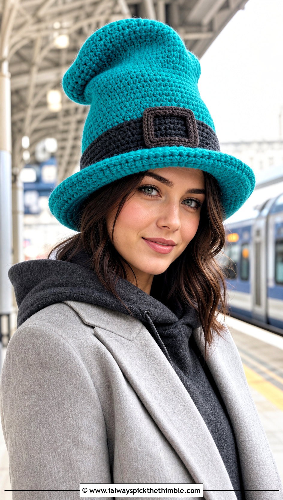 Slouchy Crochet Leprechaun Top Hat With Hoodie - 20 Crochet Leprechaun Hat outfit ideas