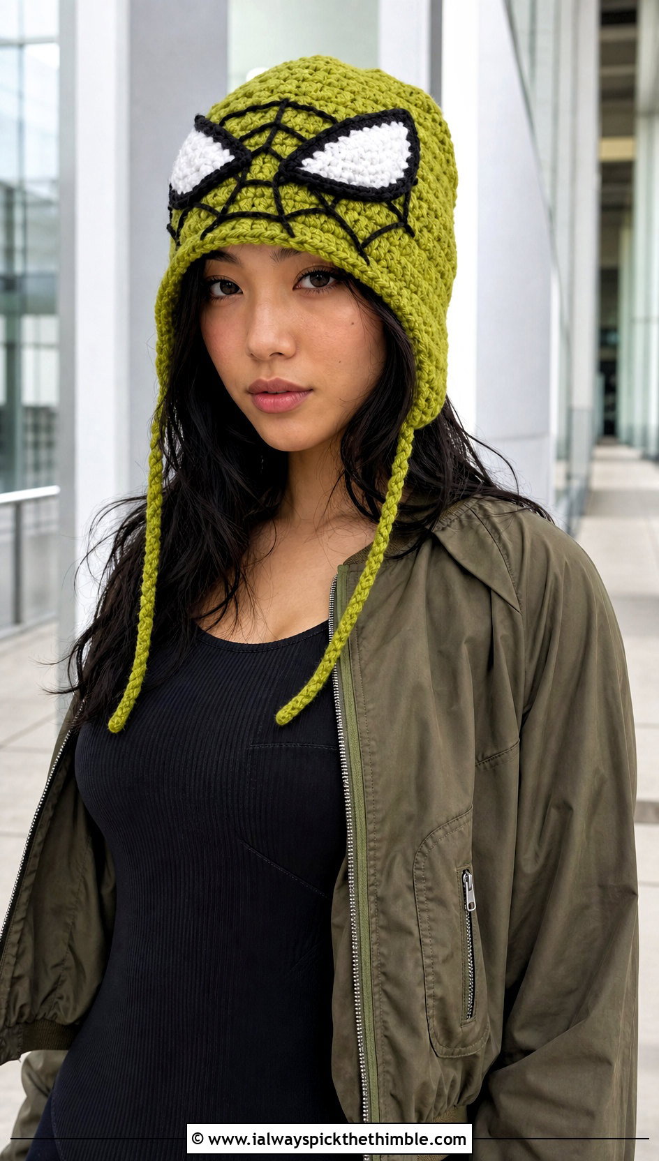 Slouchy Crochet Mayday Parker Beanie With Cargo Pants - 15 Crochet Mayday Parker Beanie outfit ideas