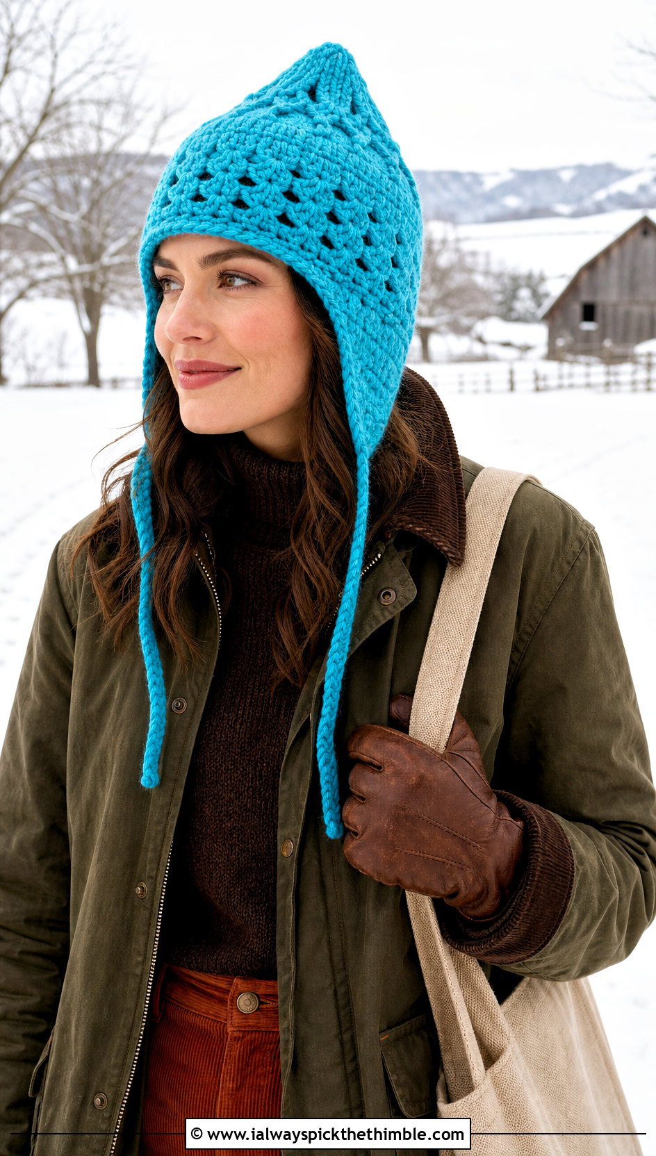 Snow Country Crochet Ski Hat With Barn Jacket And Corduroy Pants - 15 snow country crochet ski hat outfit ideas