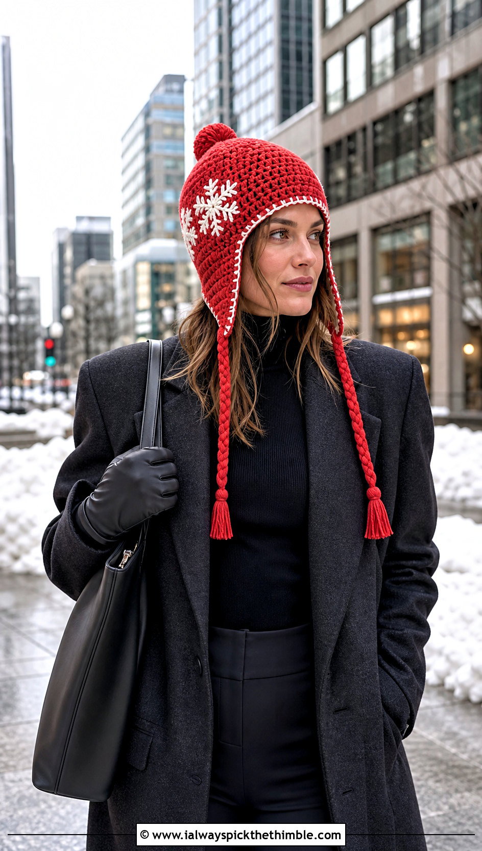 Snow Country Crochet Ski Hat With Blazer And Stirrup Pants - 15 snow country crochet ski hat outfit ideas
