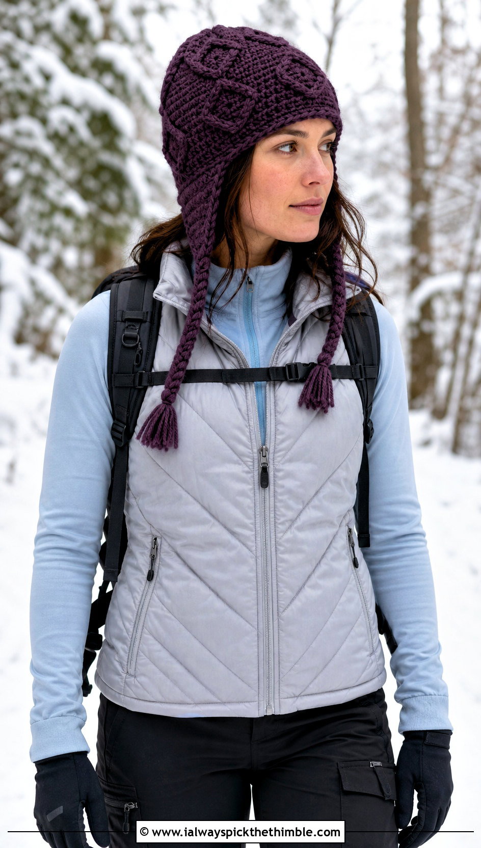 Snow Country Crochet Ski Hat With Quilted Vest And Cargo Pants - 15 snow country crochet ski hat outfit ideas