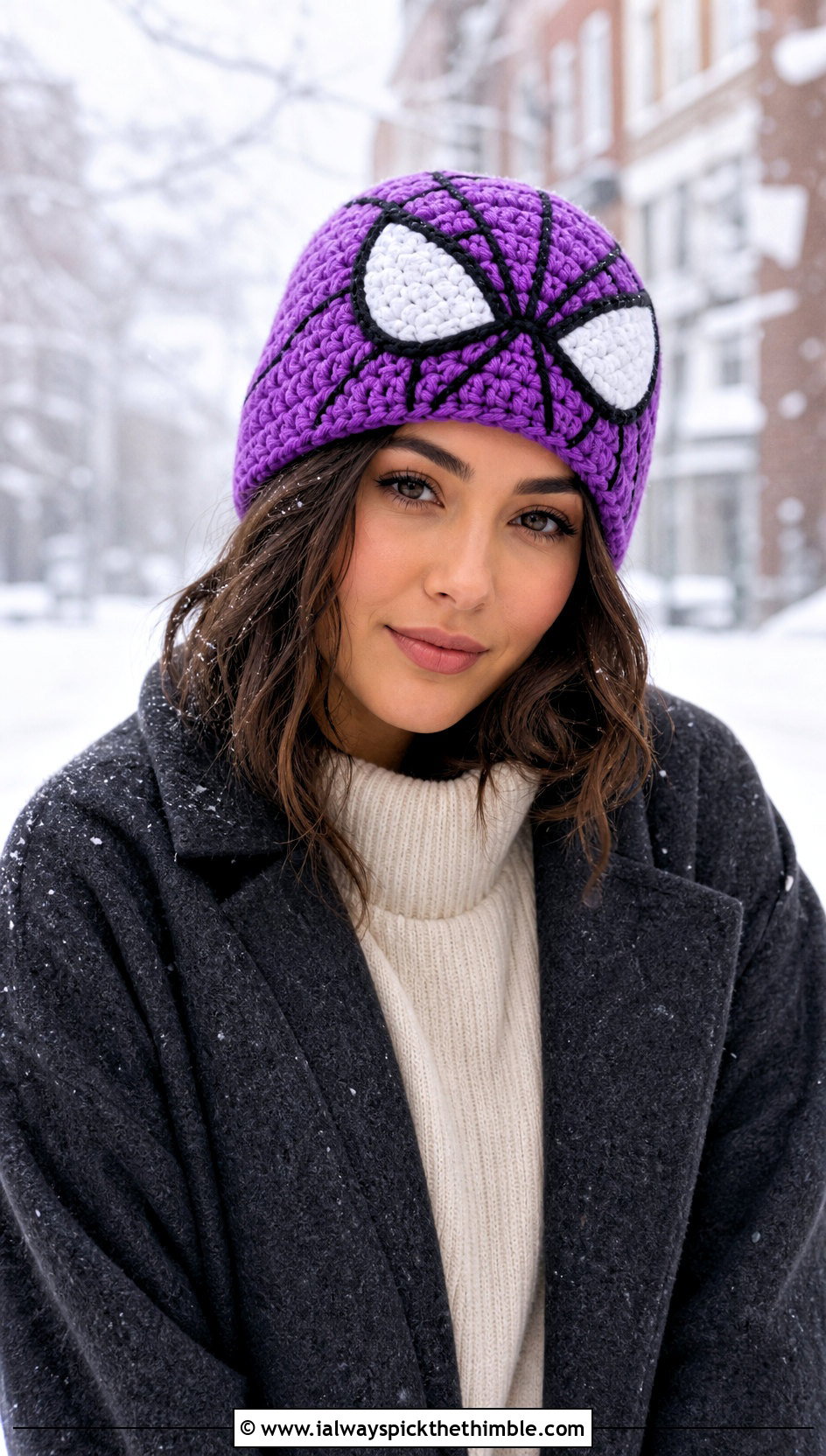 Spider Gwen Chunky Beanie With Sweater Dress - 20 Spider Gwen Crochet Beanie outfit ideas