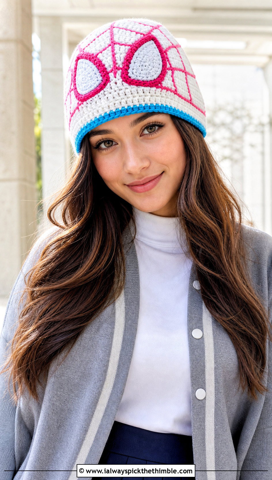 Spider Gwen Crochet Cuffed Beanie With Tennis Skirt - 25 spider man crochet beanie outfit ideas