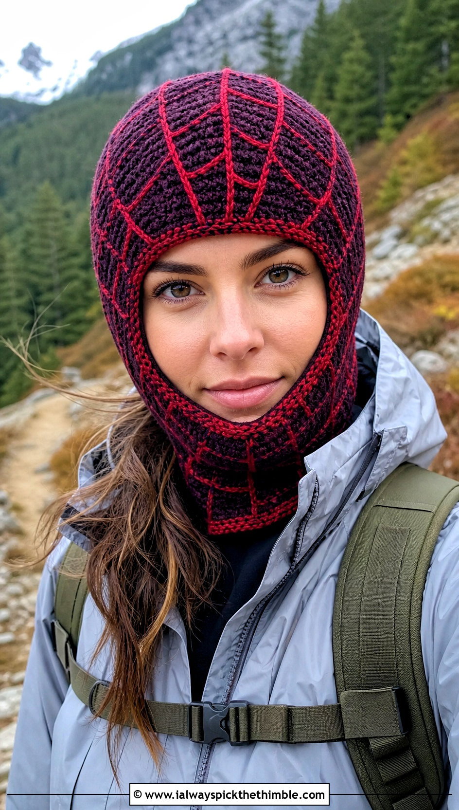 Spider Man Crochet Balaclava Beanie With Hiking Jacket - 25 spider man crochet beanie outfit ideas