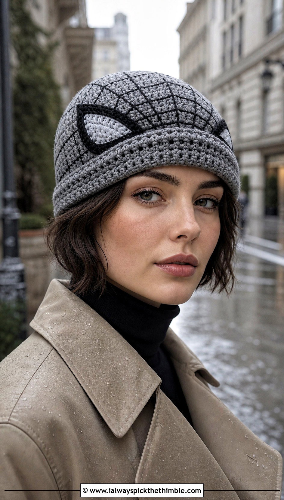 Spider Man Noir Fisherman Crochet Beanie With Trench Coat - 25 crochet spider man beanie outfit ideas