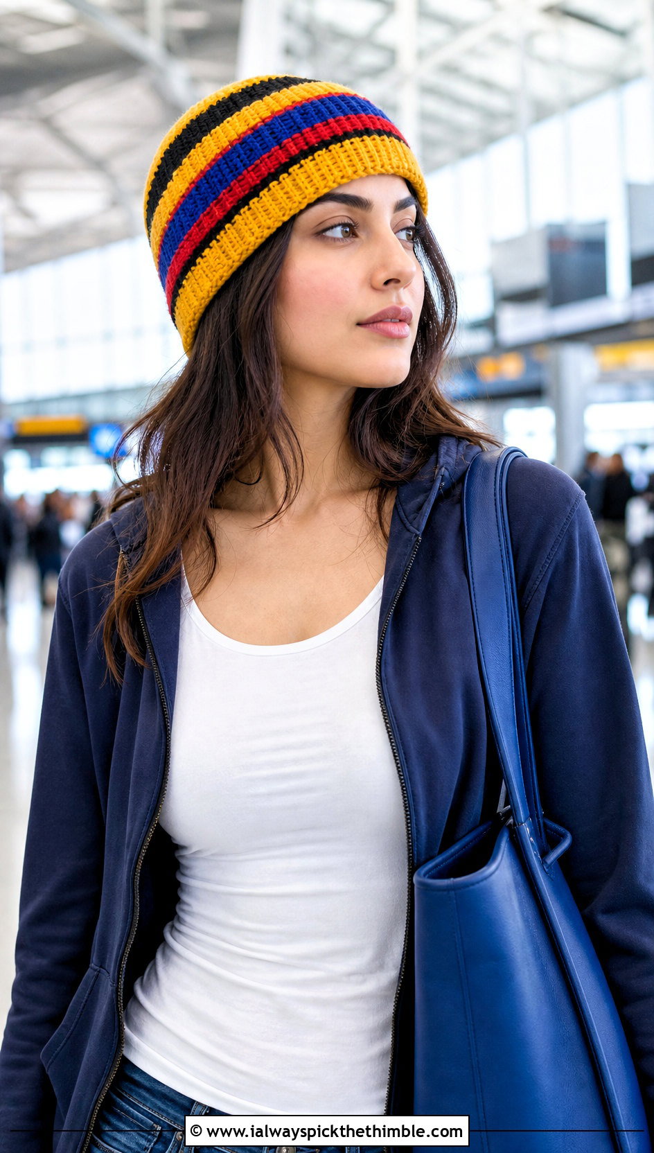 Spider Verse Crochet Striped Beanie With Airport Outfit - 25 spider man crochet beanie outfit ideas
