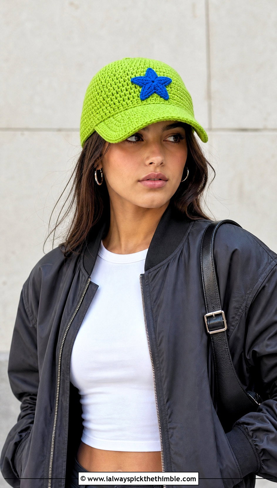 Star Amigurumi Baseball Cap With Bomber Jacket - 20 amigurumi baseball cap outfit ideas