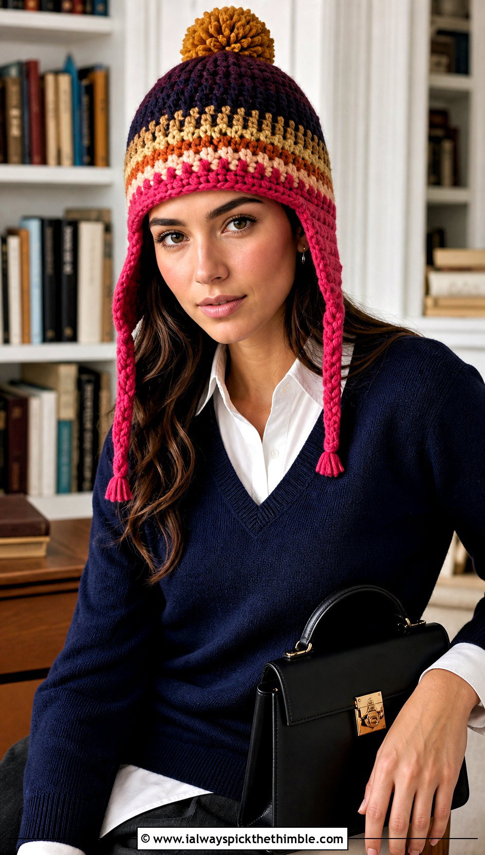 Striped Crochet Firefly Jayne Hat With Pleated Skirt - 15 Crochet Firefly Jayne Hat outfit ideas