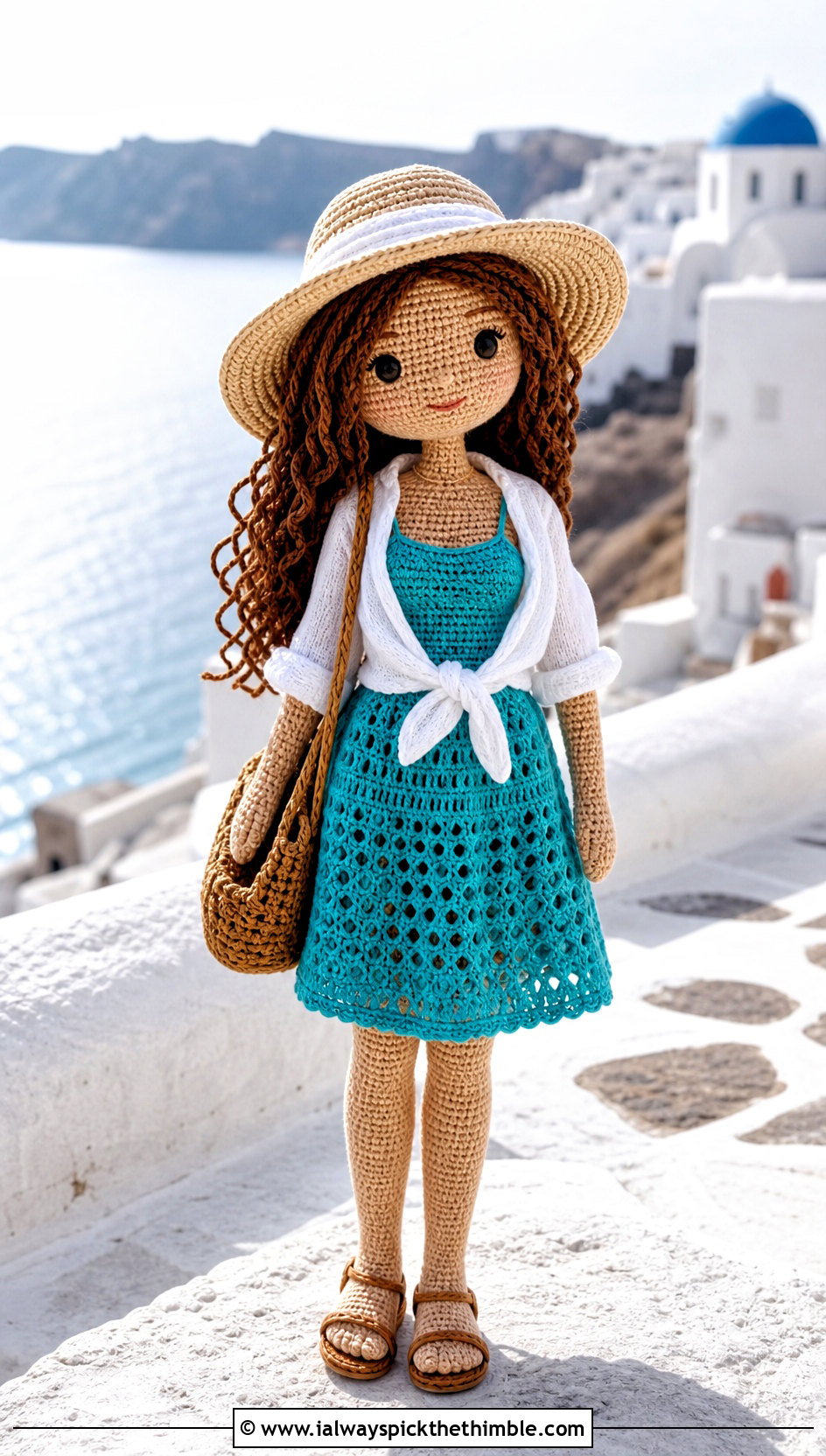 Sundress Crochet Doll Dress With Linen Shirt - 20 amigurumi crochet doll dress outfit ideas