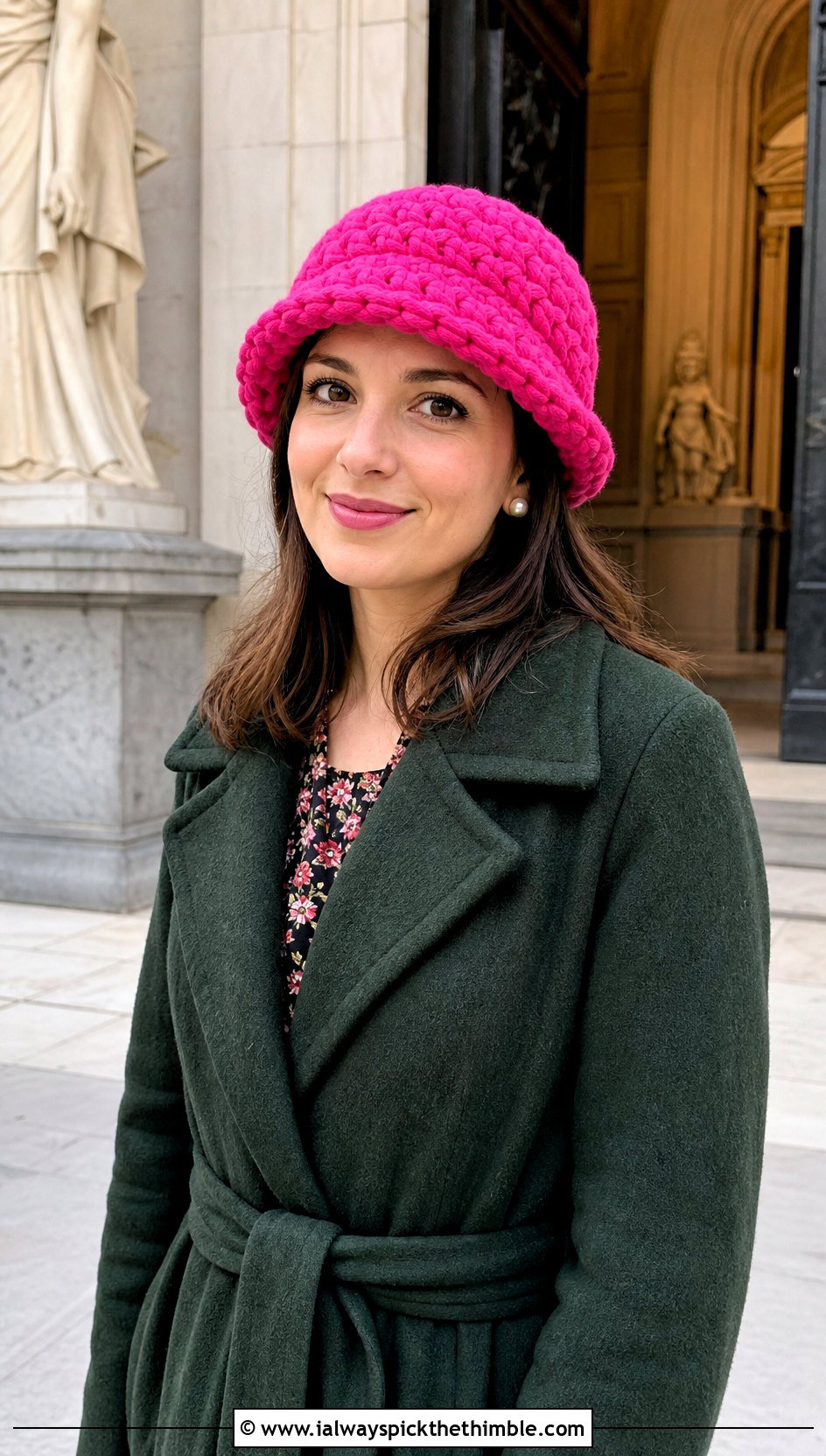 Super Bulky Crochet Cloche Hat With Midi Dress - 15 Crochet Hat With Super Bulky Yarn outfit ideas