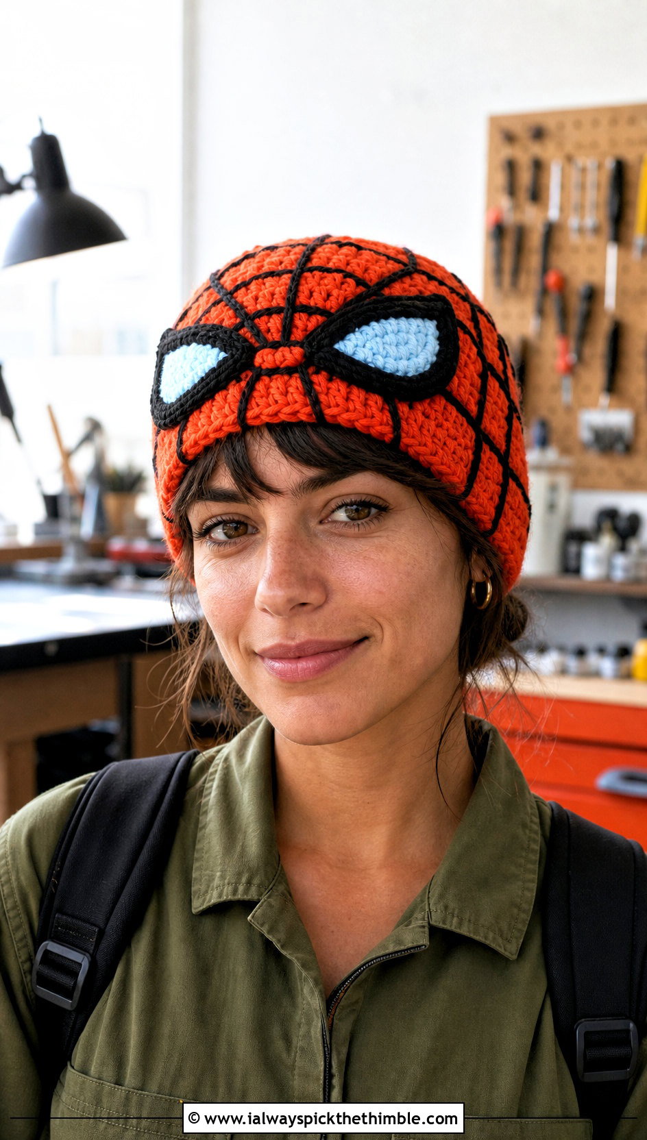 Surface Web Crochet Spider Man Beanie With Utility Jumpsuit - 25 crochet spider man beanie outfit ideas