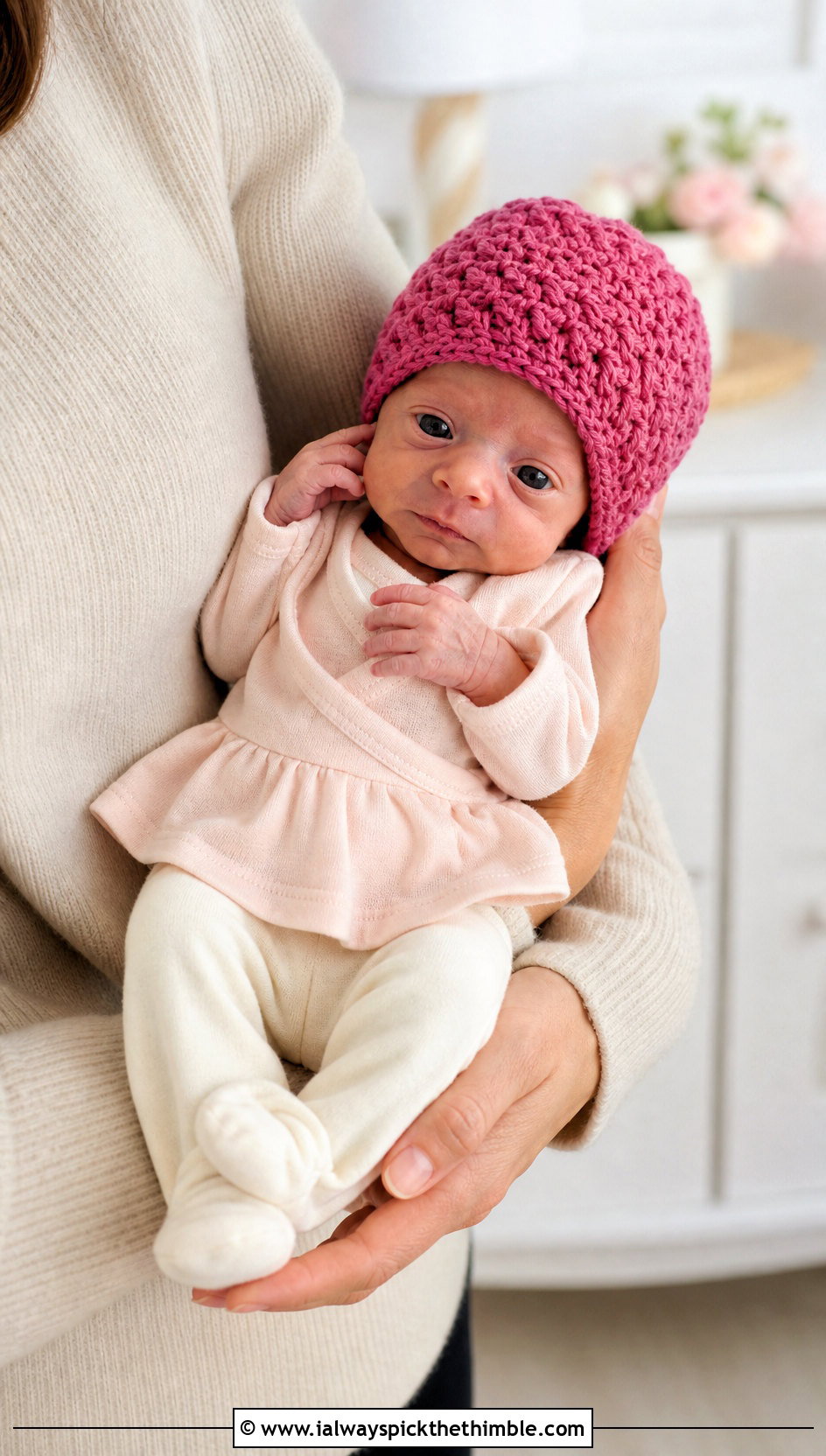 Suzette Stitch Preemie Crochet Beanie With Peplum Top And Leggings - 20 premie crochet beanie outfit ideas