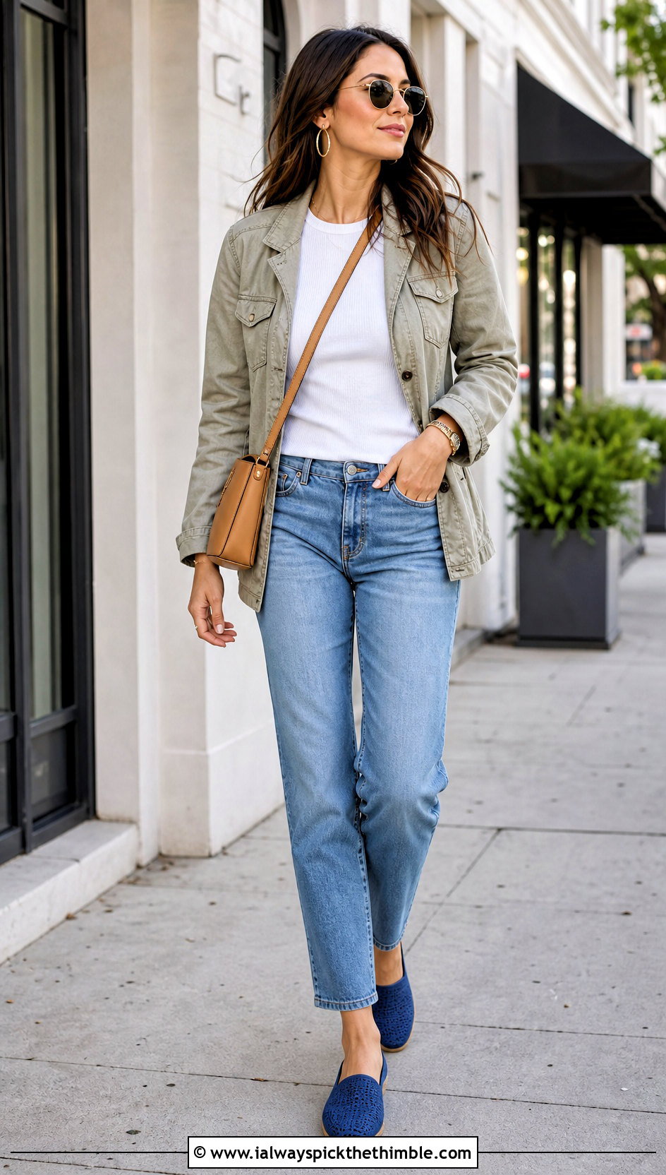 TOMS Almond Crochet Alpargata With Straight Leg Jeans - 15 Toms Crochet Shoes outfit ideas