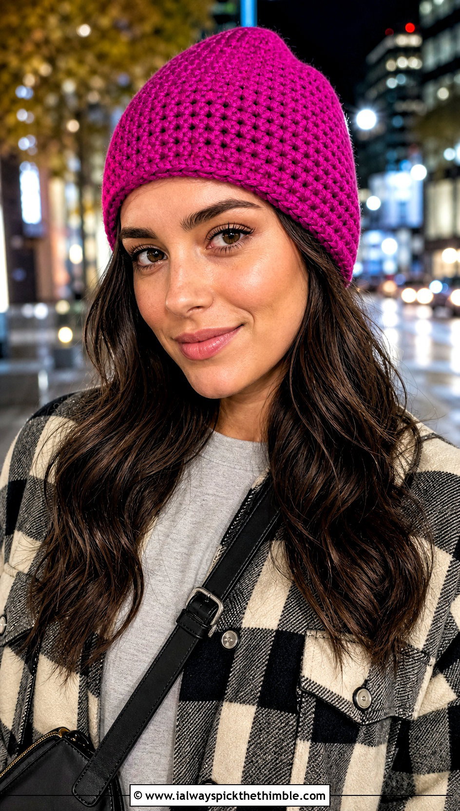 Tapered Single Crochet Beanie With Shacket And Faux Leather Pants - 25 single crochet beanie outfit ideas