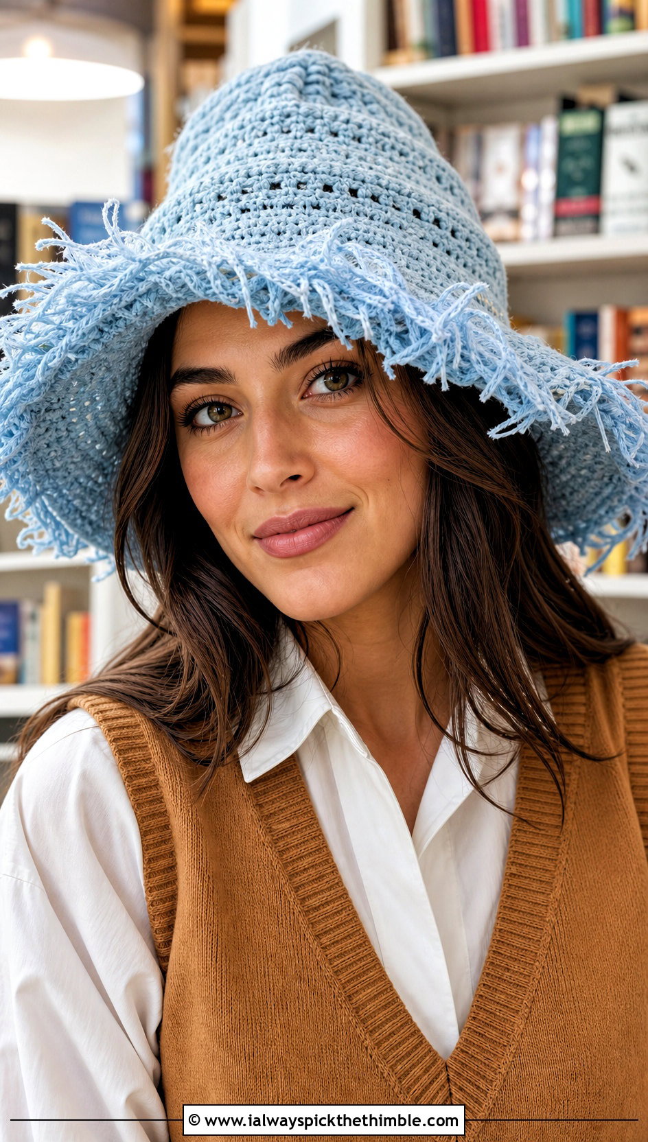 Tattered Edge Crochet Scarecrow Hat With Shirt Dress - 20 crochet scarecrow hat outfit ideas