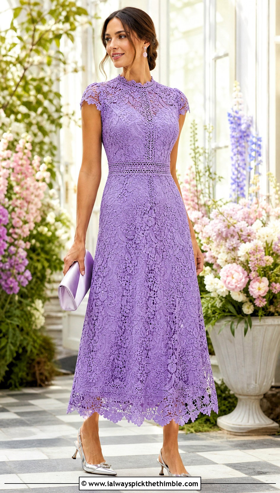 Taylor Swift Crochet Lace Midi Dress With Kitten Heels - 20 Taylor Swift Crochet Dress outfit ideas
