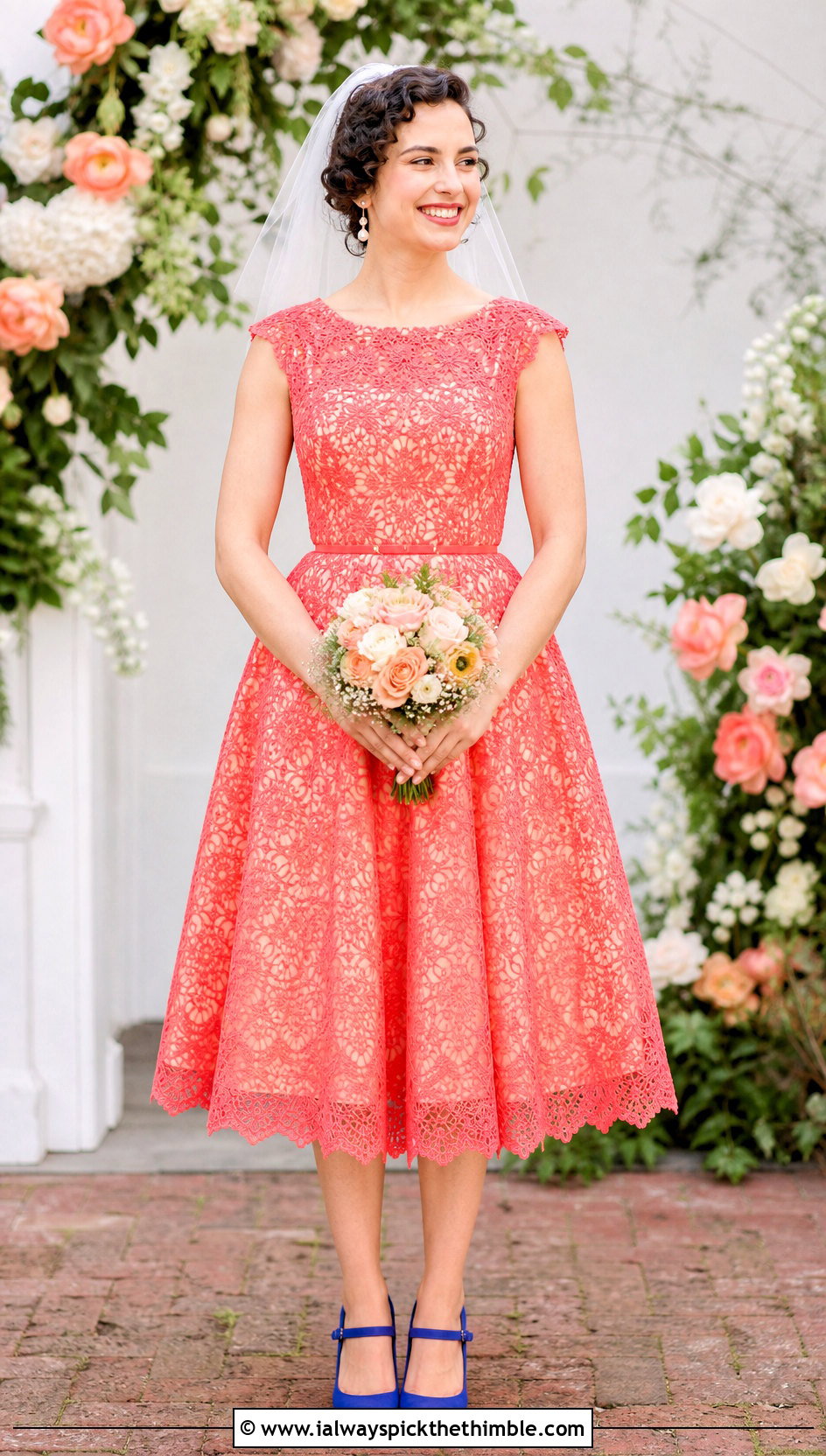 Tea Length Crochet Wedding Dress - 20 boho crochet wedding dress outfit ideas