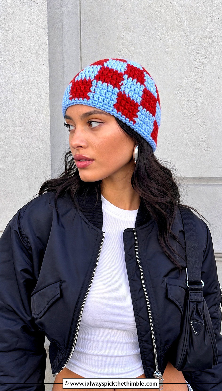 Tempest Checkerboard Crochet Beanie With Cargo Pants - 15 tempest crochet beanie outfit ideas