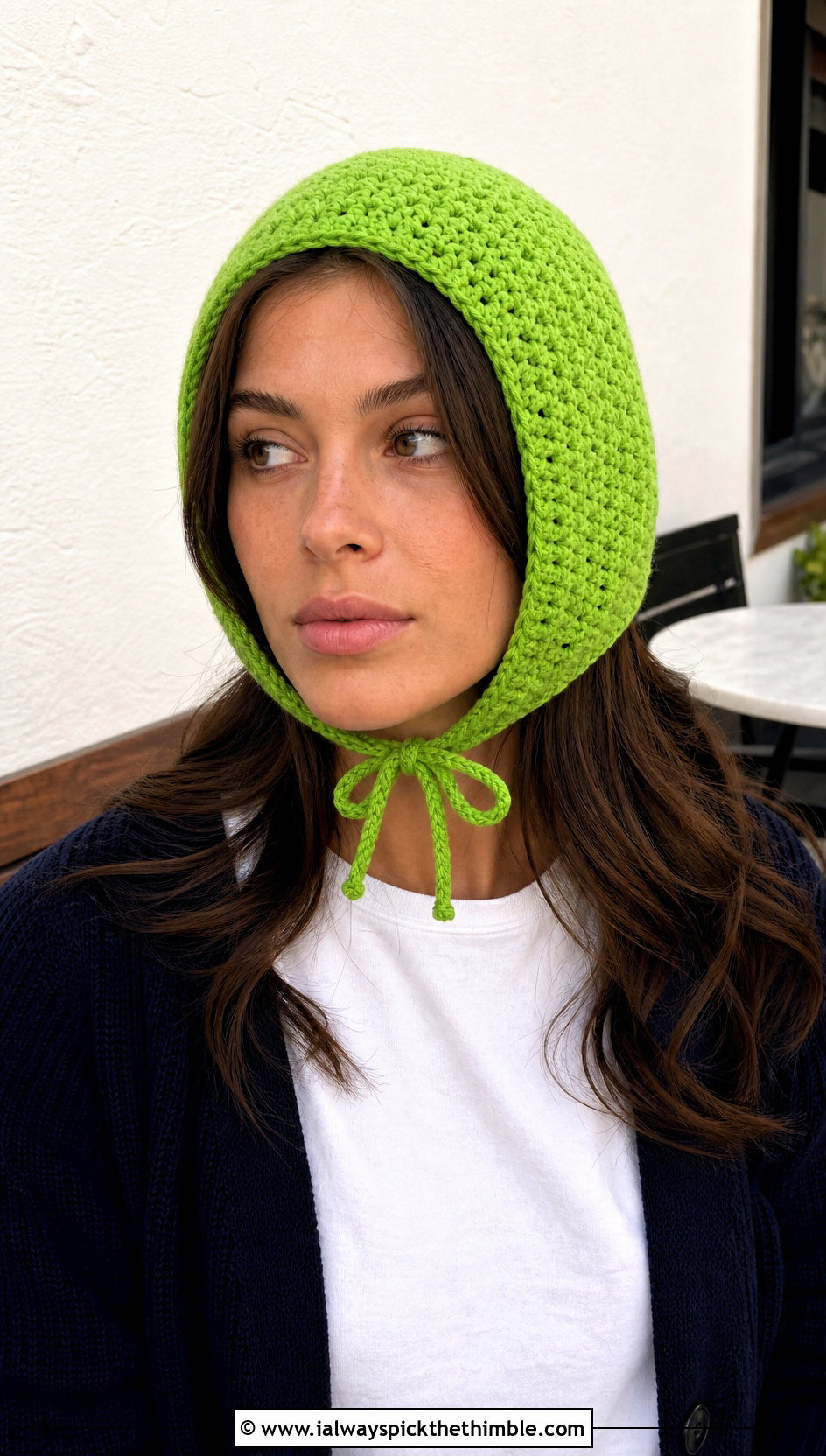 Tie Front Crochet Balaclava With Cardigan And Jeans - 25 crochet balaclava outfit ideas