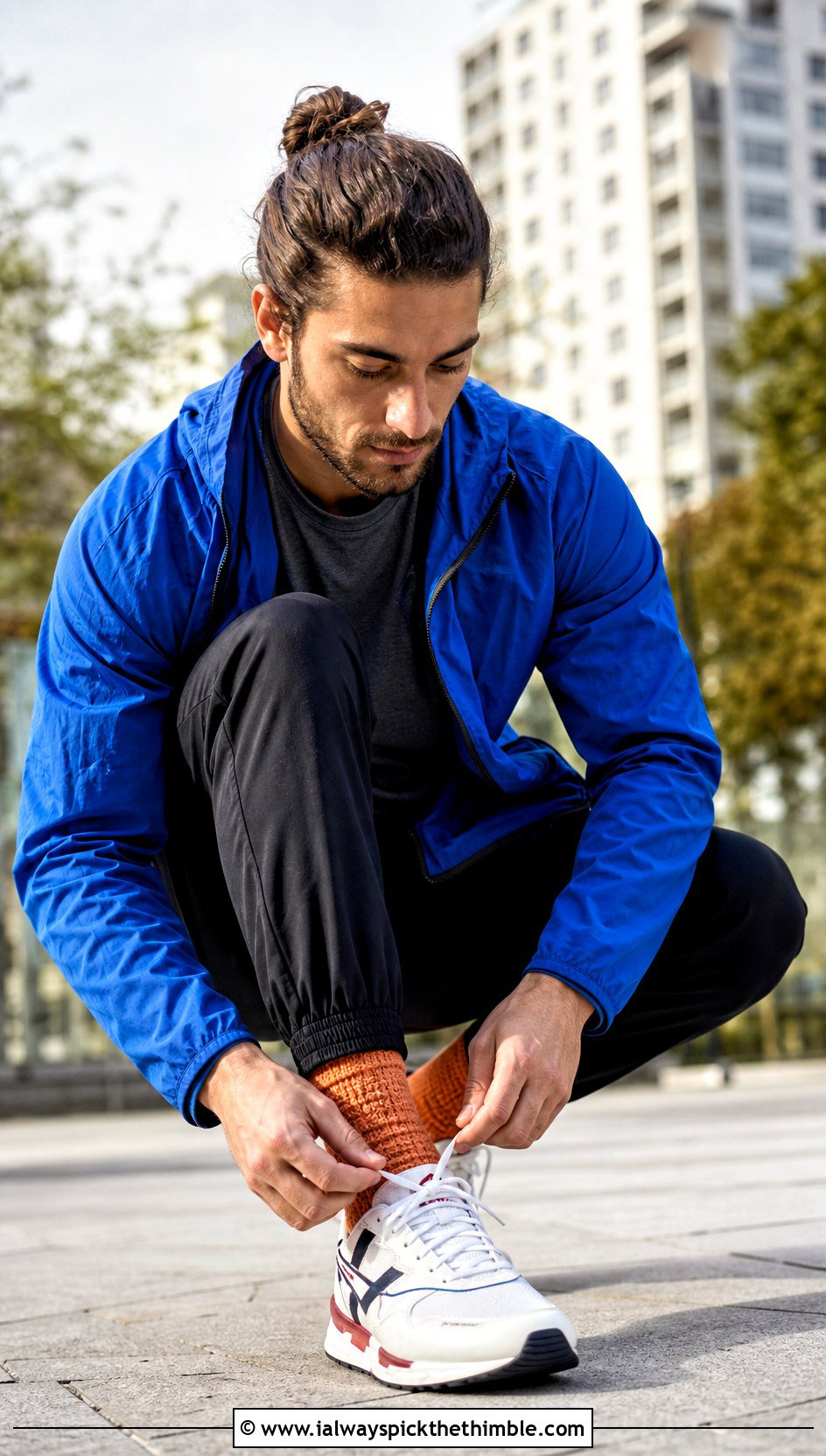 Toe Up Crochet Socks With Track Pants - 20 Mens Crochet Socks outfit ideas