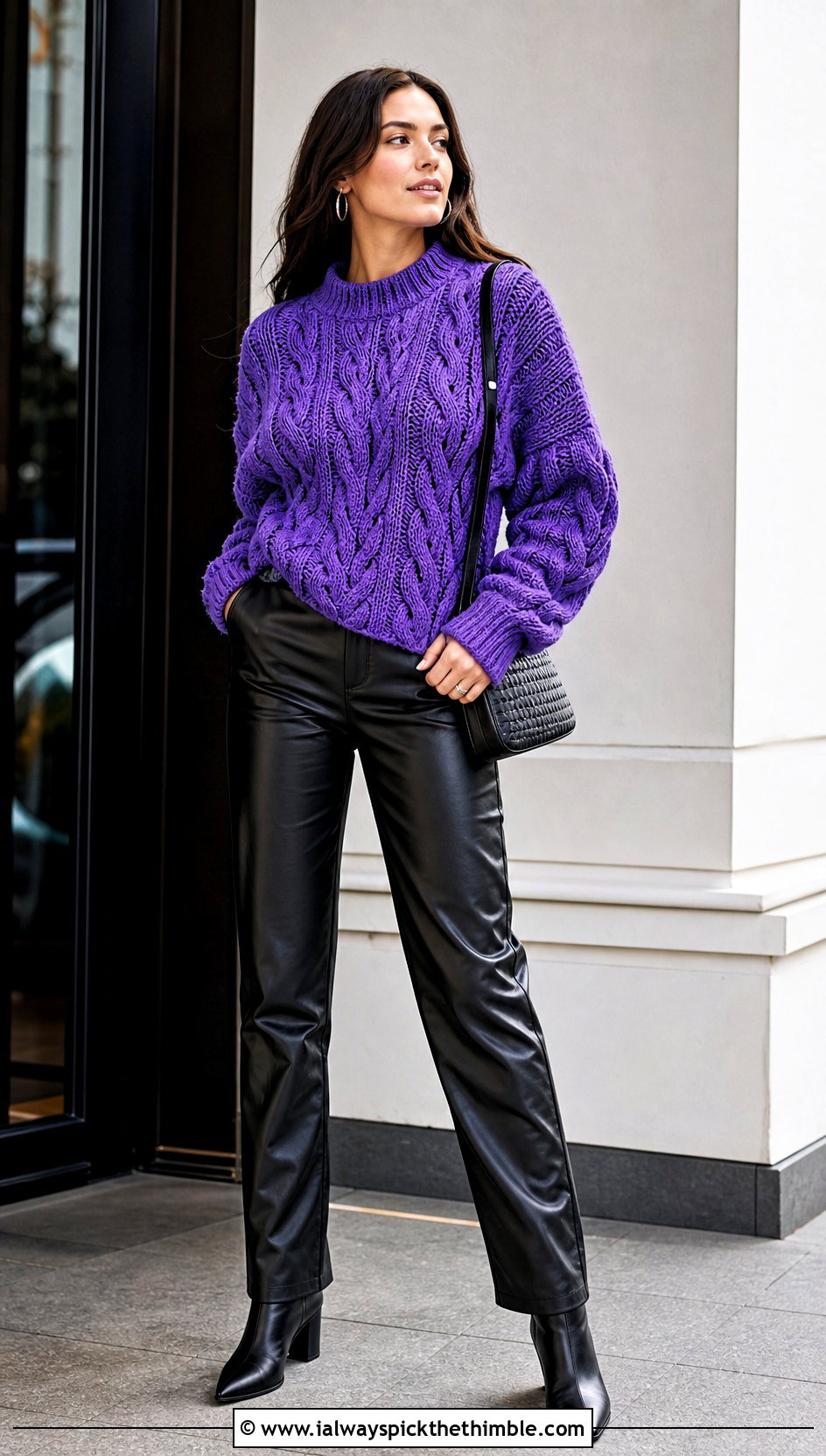 Tom Daley Crochet Cable Sweater With Leather Pants - 20 tom daley crochet sweater outfit ideas