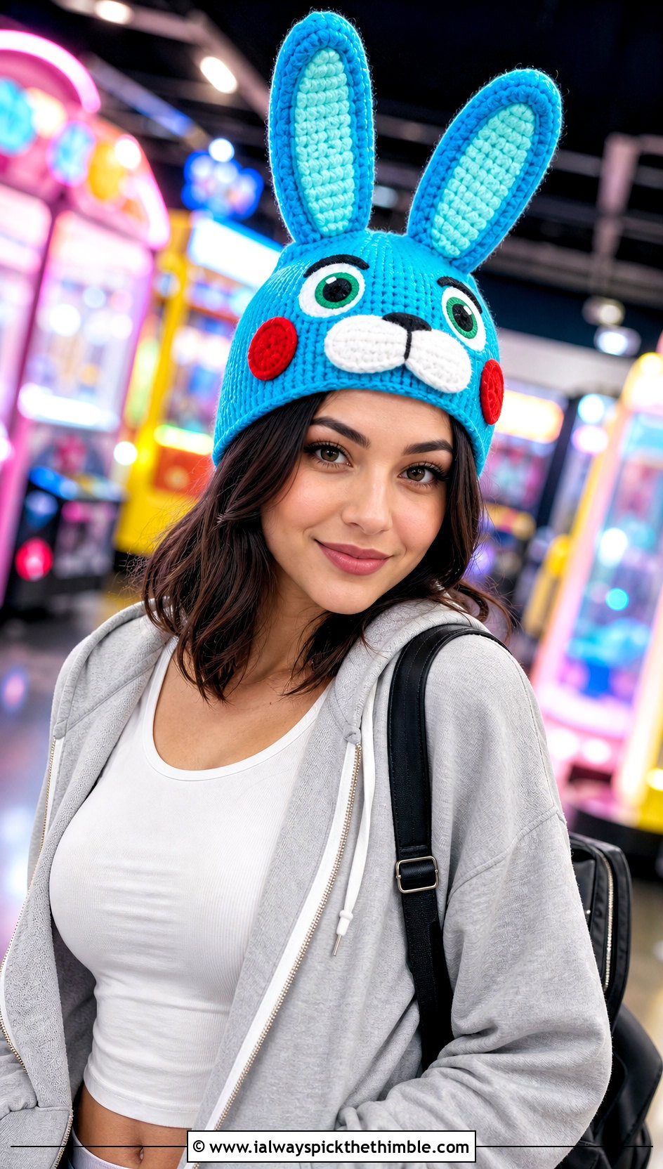 Toy Bonnie Bunny Beanie With Hoodie And Skater Skirt - 20 fnaf crochet hat outfit ideas