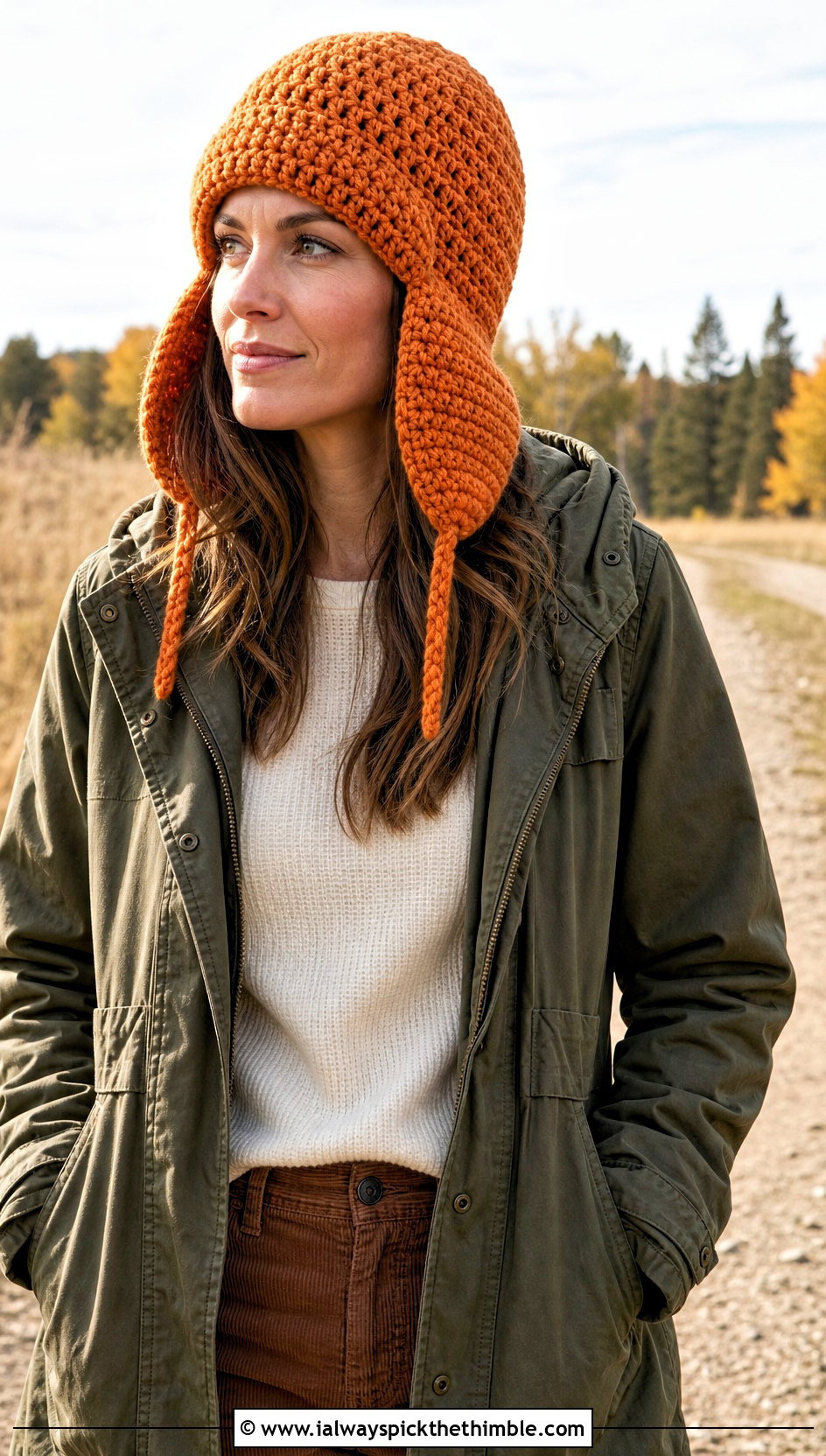 Trapper Crochet Earflap Hat With Utility Parka - 25 crochet earflap hat outfit ideas