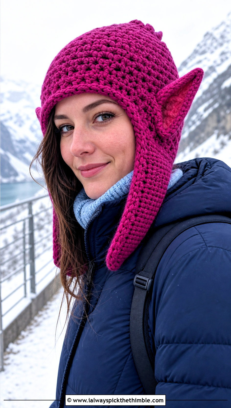 Trapper Dobby Crochet Hat With Puffer Jacket And Leggings - 20 dobby crochet hat outfit ideas