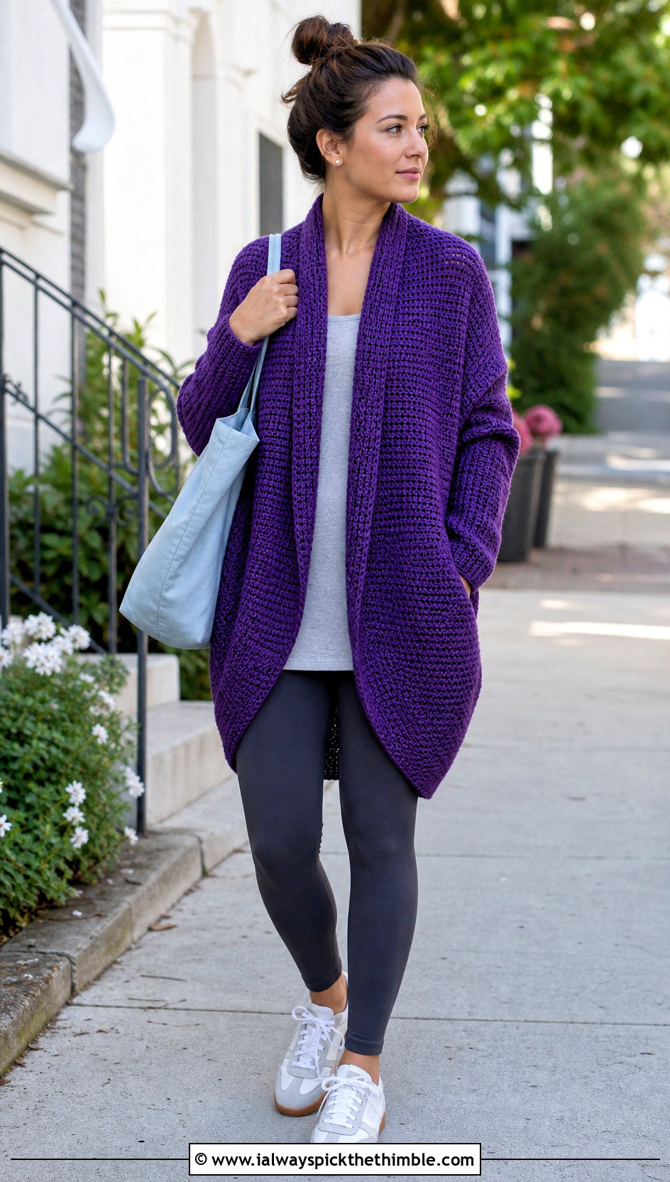 Tunisian Cocoon Cardigan With Leggings - 25 tunisian crochet cardigan outfit ideas