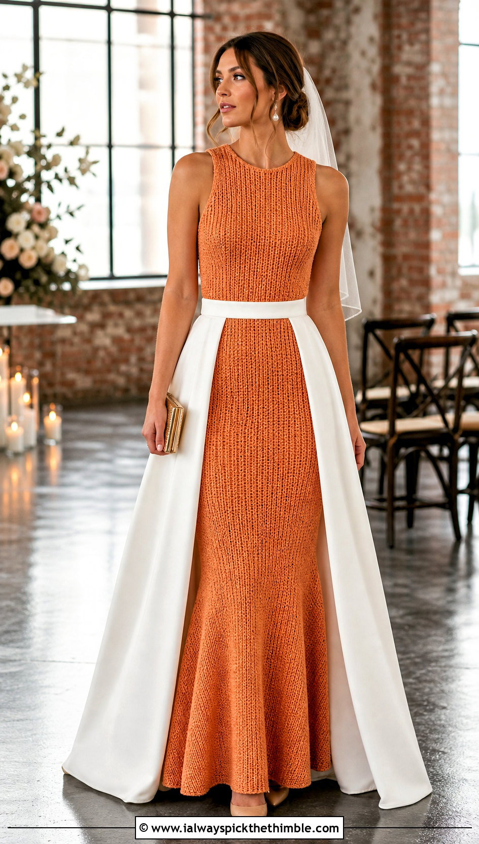 Tunisian Crochet Fit And Flare Bridal Gown - 15 Handmade Crochet Bridal Gown outfit ideas