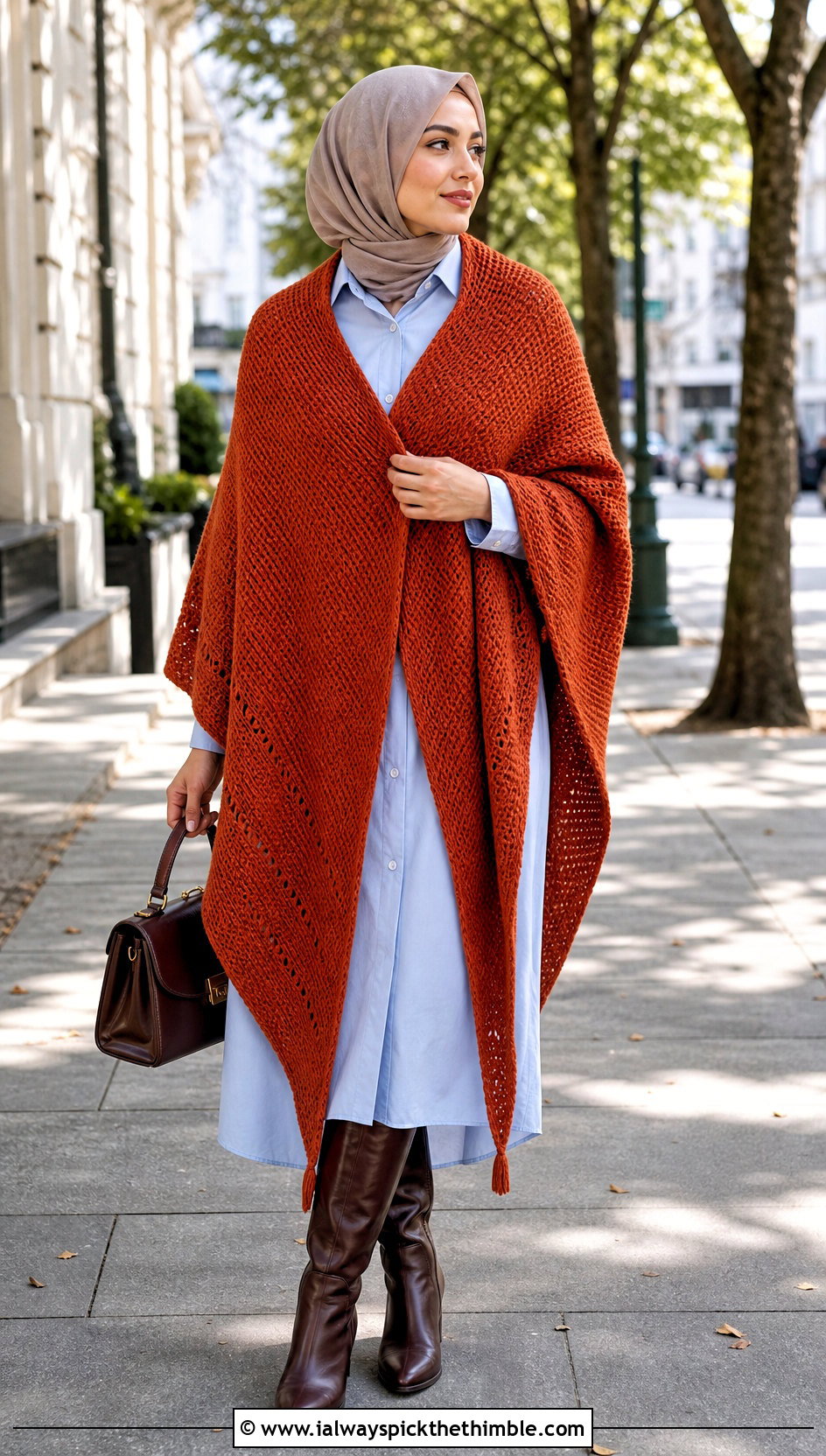 Tunisian Crochet Prayer Shawl With Shirt Dress - 25 crochet prayer shawl outfit ideas