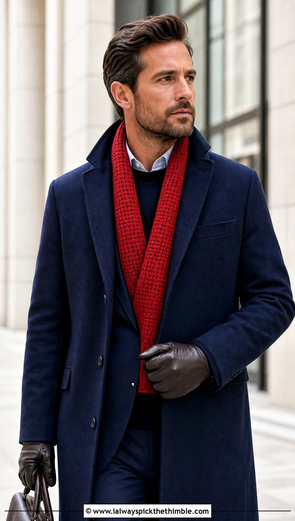Tunisian Crochet Scarf With Winter Suit - 20 Mens Winter Crochet Scarf outfit ideas