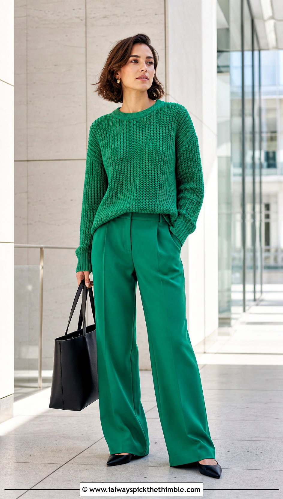 Tunisian Crochet Sweater With Matching Trousers - 25 crochet sweater design outfit ideas