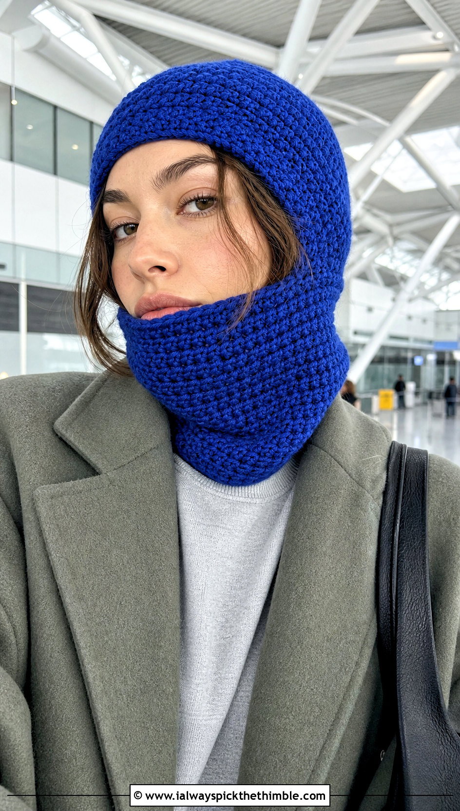 Two In One Crochet Hat Balaclava With Matching Set - 20 crochet balaclava hat outfit ideas