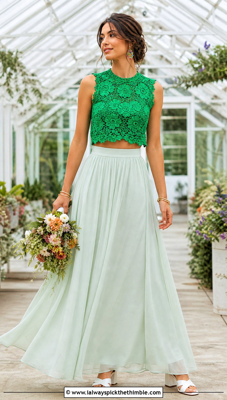 Two Piece Crochet Wedding Dress - 20 boho crochet wedding dress outfit ideas
