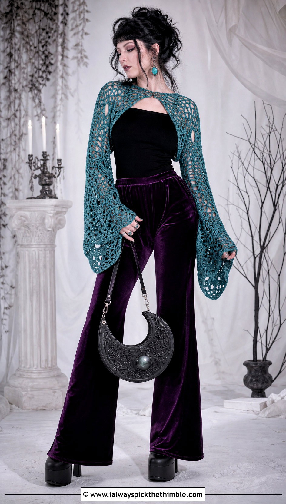 Twyla Boogeyman Crochet Bolero Outfit - 20 monster high crochet clothes and outfit ideas
