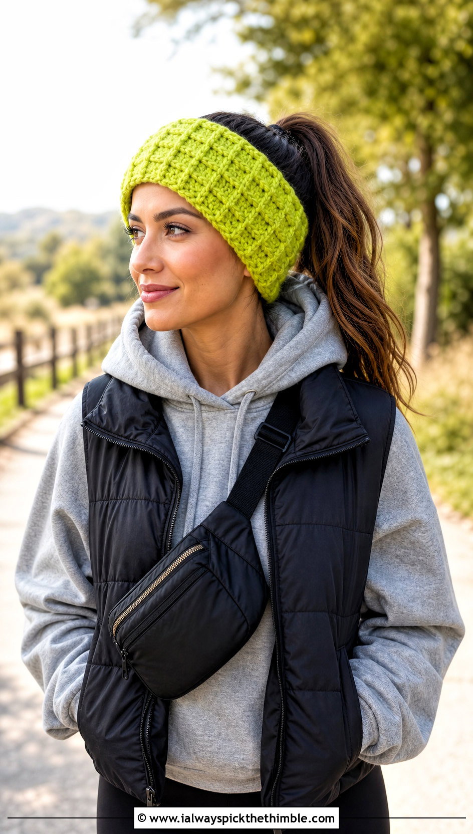 Waffle Stitch Bulky Yarn Crochet Ear Warmer With Hoodie - 20 Bulky Yarn Crochet Ear Warmer outfit ideas