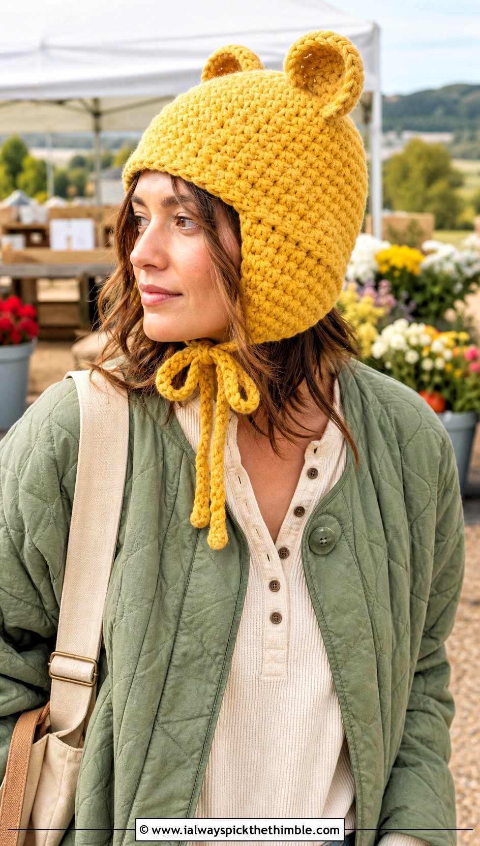 Wicket Crochet Bonnet Hat With Quilted Jacket - 20 crochet star wars hat outfit ideas
