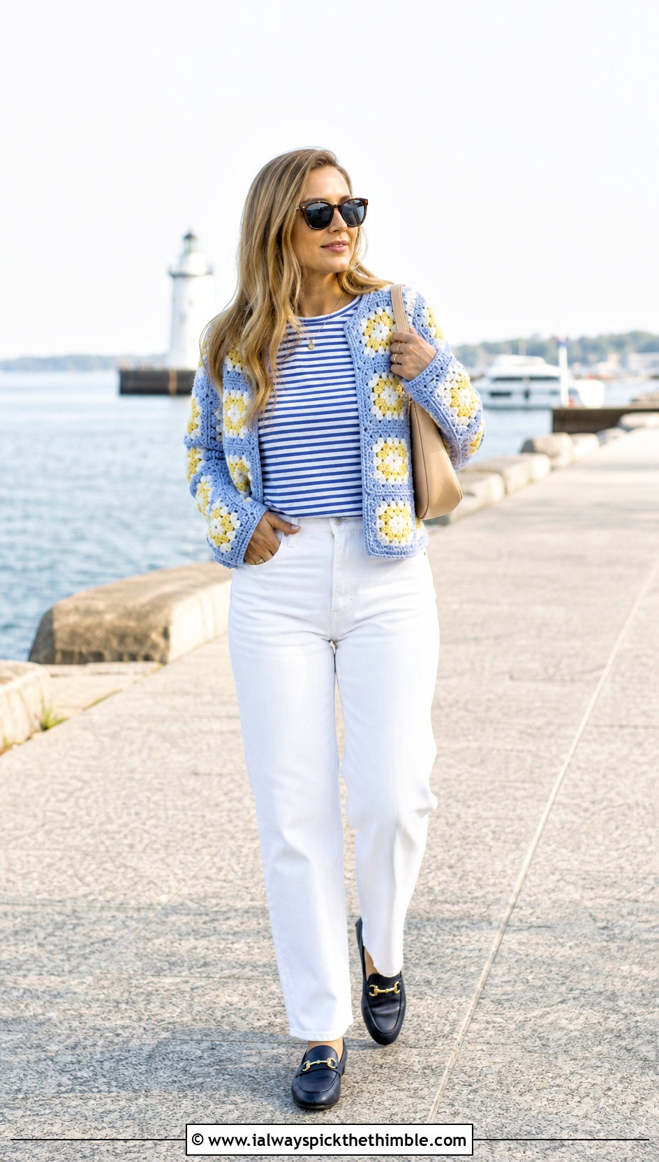 Willow Granny Square Cardigan With White Jeans - 25 Willow Granny Square Cardigan outfit ideas