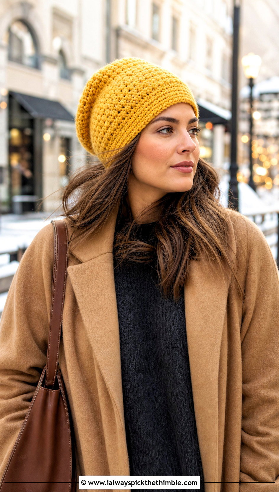 Wool Blend Crochet Dread Cap With Long Coat - 20 Crochet Dread Cap outfit ideas