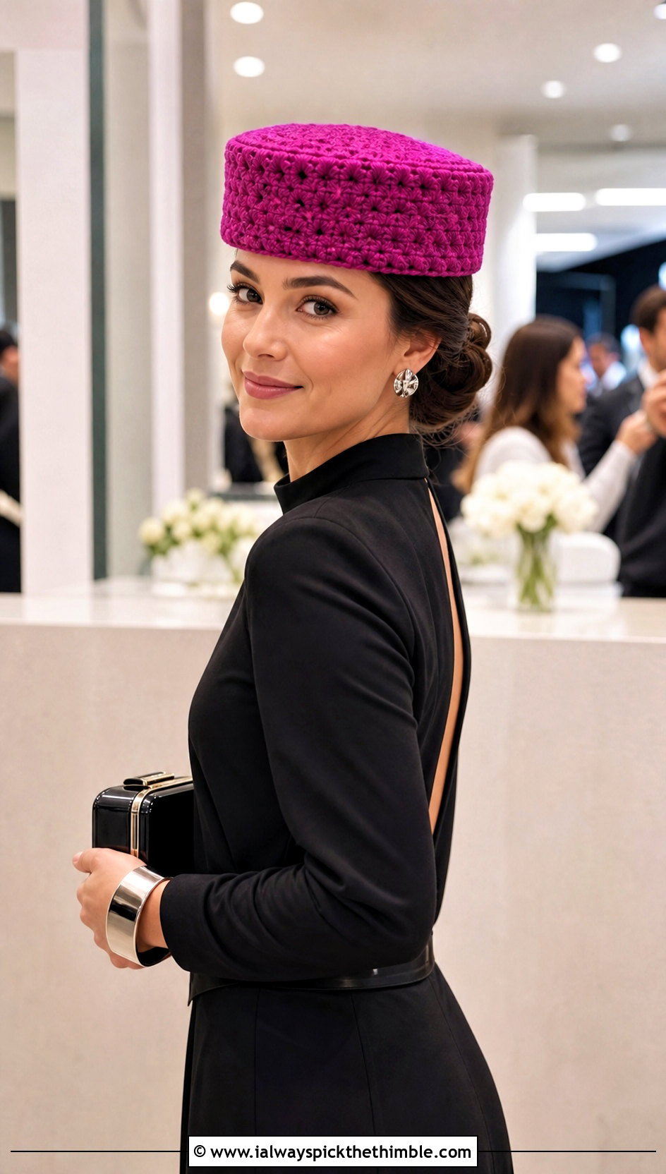 Wool Ease Crochet Pillbox Hat With Jumpsuit - 20 Wool Ease Crochet Hat outfit ideas