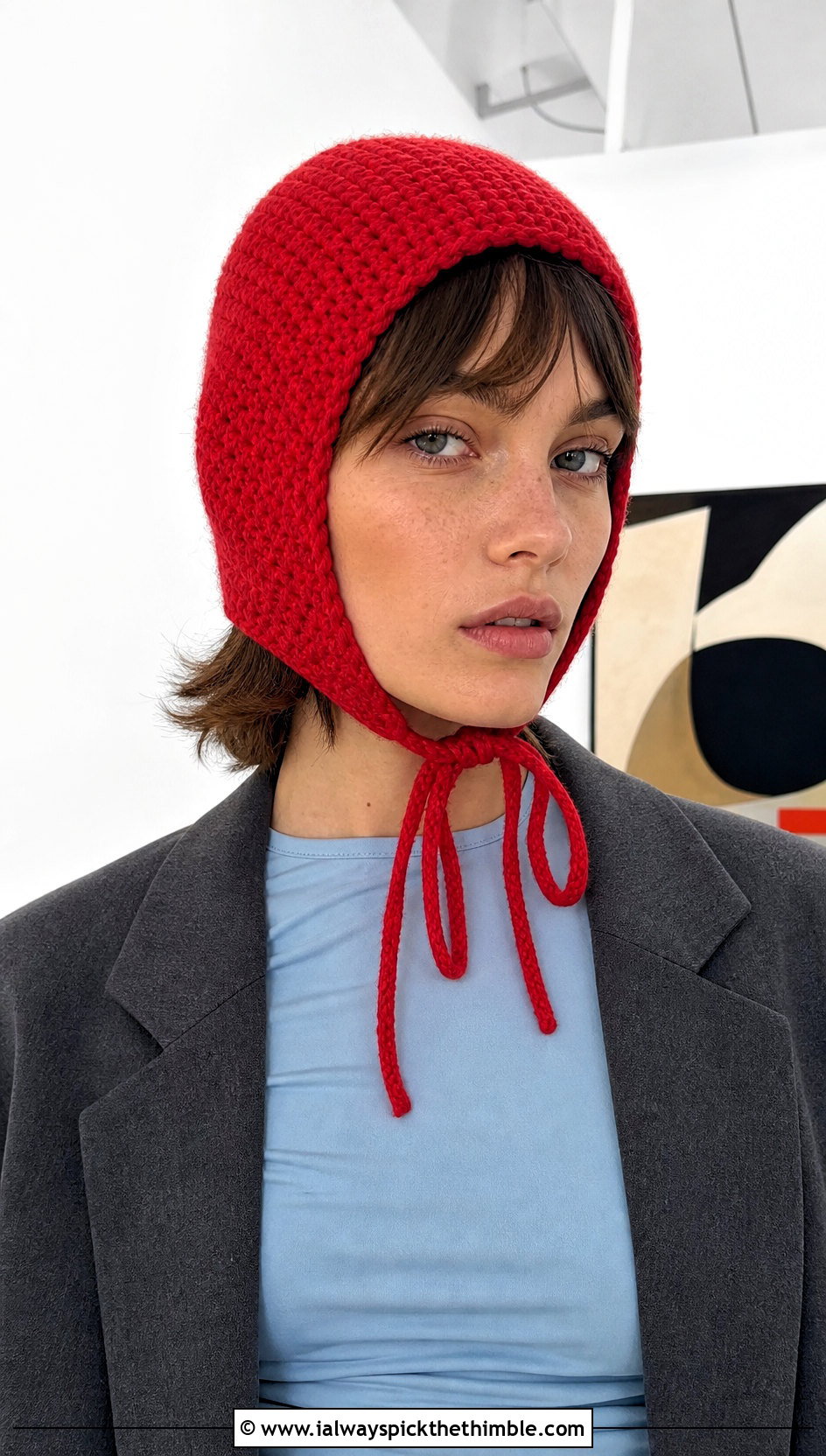 Worsted Weight Crochet Bonnet Hat With Blazer And Jeans - 20 Worsted Weight Yarn Crochet Hat outfit ideas
