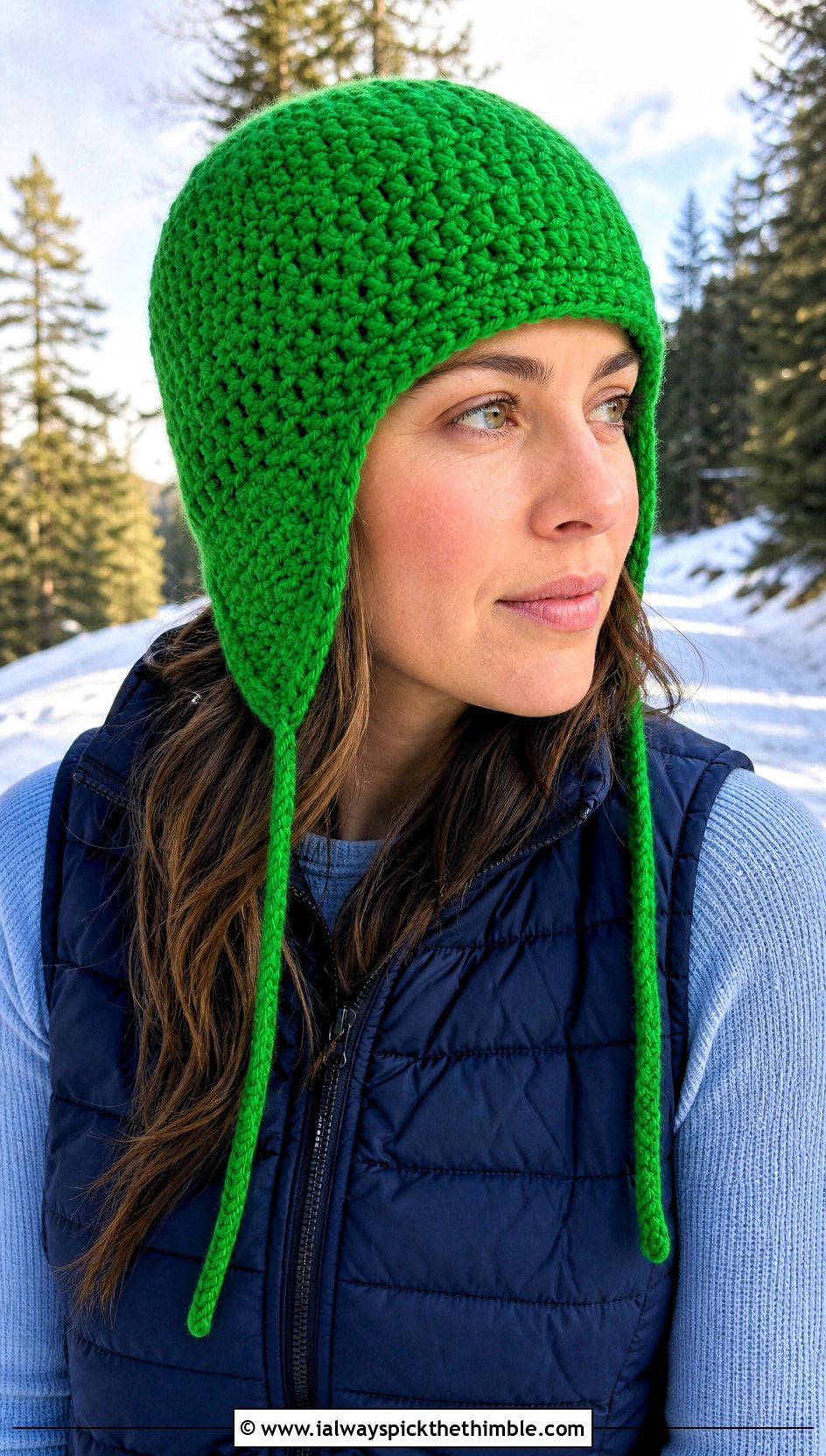 Worsted Weight Crochet Earflap Hat With Puffer Vest - 20 Worsted Weight Yarn Crochet Hat outfit ideas