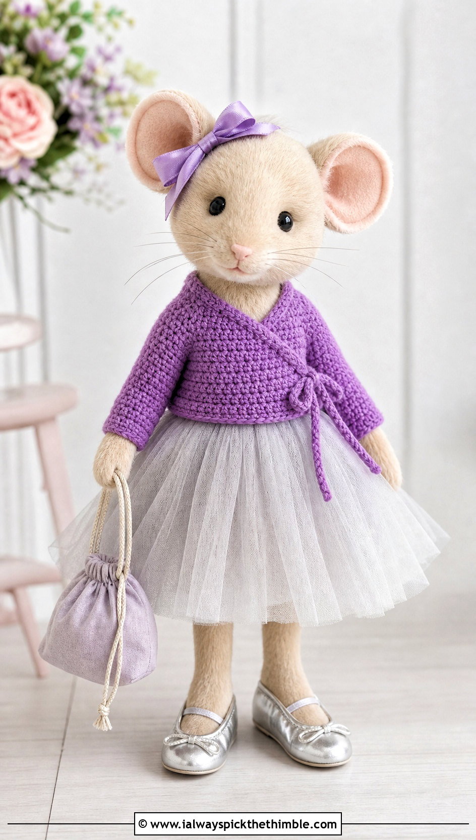 Wrap Crochet Toy Sweater With Tulle Skirt - 20 Crochet Sweater For Toy outfit ideas