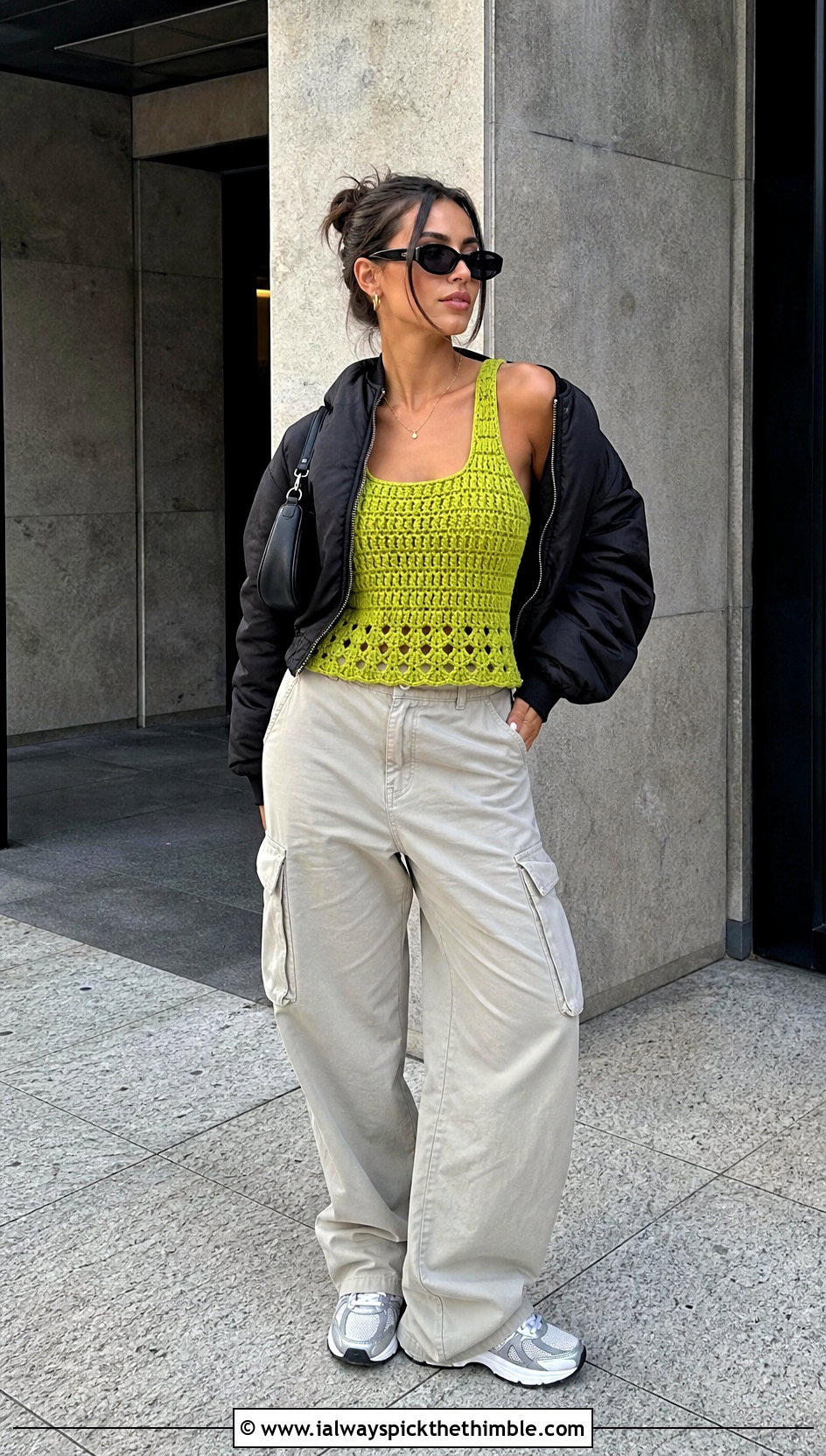 Zara Green Crochet Top With Cargo Pants - 15 zara green crochet top outfit ideas